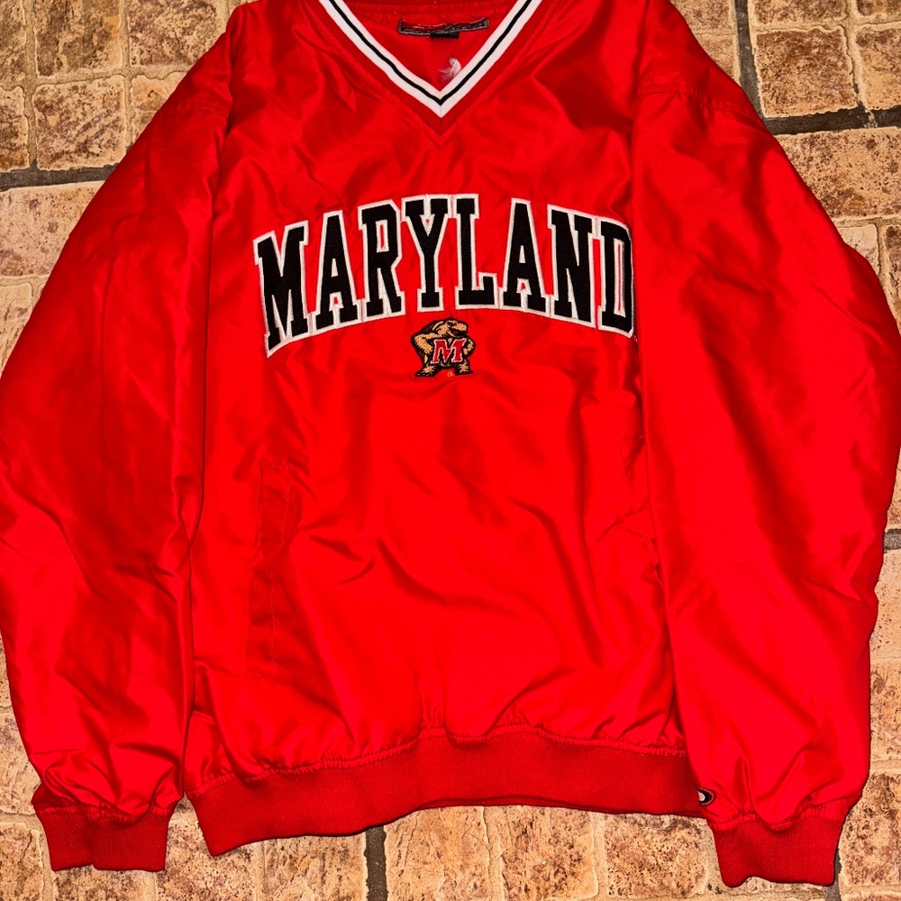 Mens Maryland Terrapins Vintage Windbreaker Size Medium